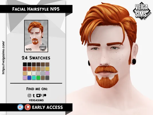 Facial Hair Style N95 