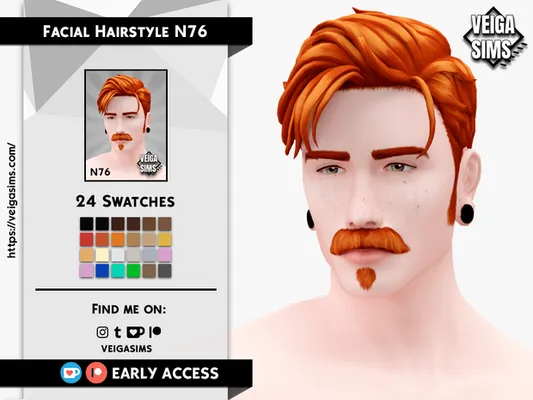 Facial Hair Style N76 