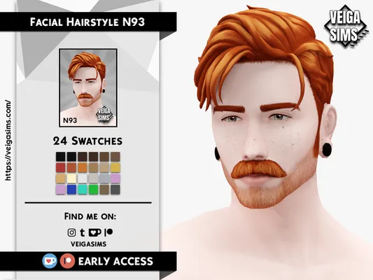 Facial Hair Style N93 