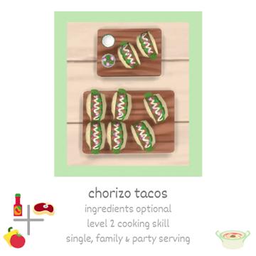 chorizo tacos