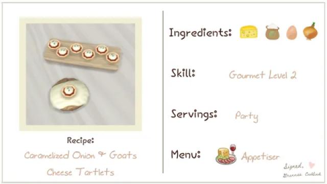 Caramelized Onion & Goats Cheese Tartlets