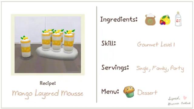Mango Layered Mousse