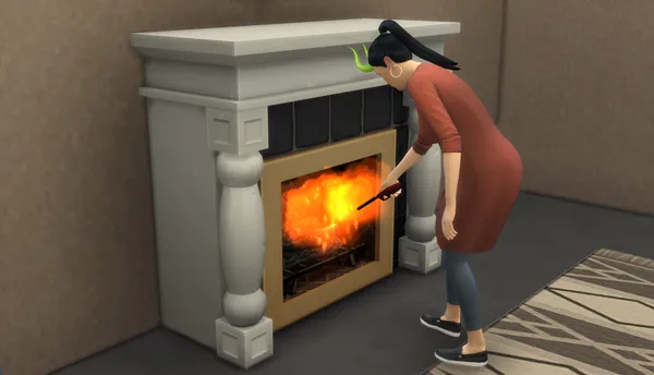 Fireplace - No Fire, less fire or more fire