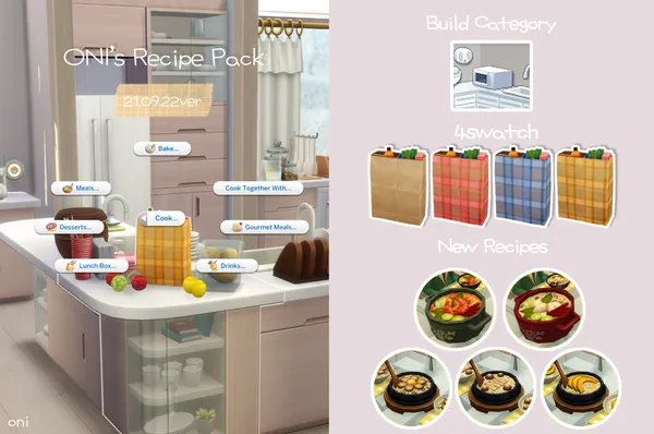 Oni's Recipe Pack_custom food mod_21.09.22