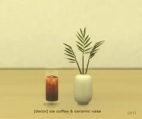 [Smis4] decor ice coffee & ceramic vase