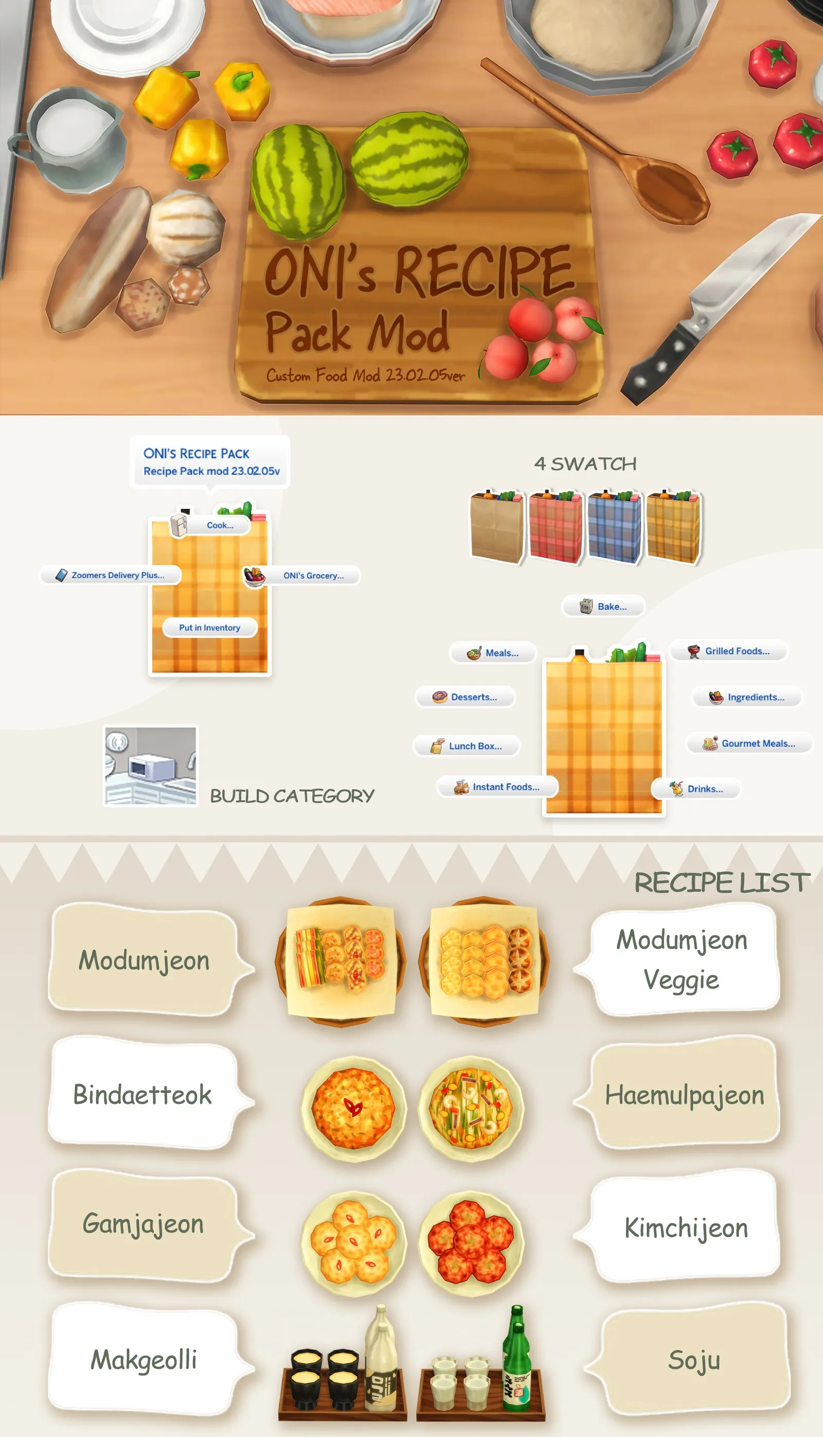 Oni's Recipe Pack_custom food mod_23.02.05