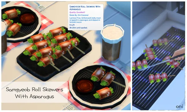 March 2022 Recipe_Samgyeob Roll Skewers With Asparagus