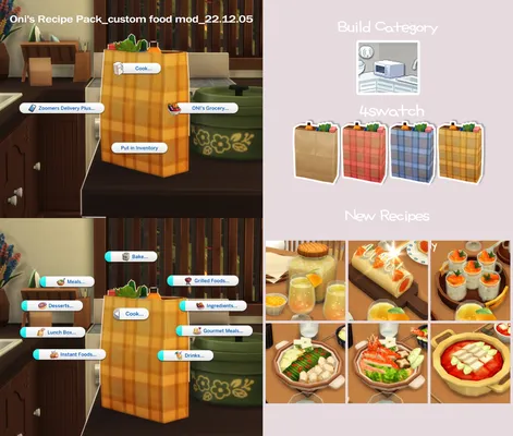 Oni's Recipe Pack_custom food mod_22.12.05
