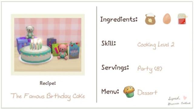 The Famous Birthday Cake