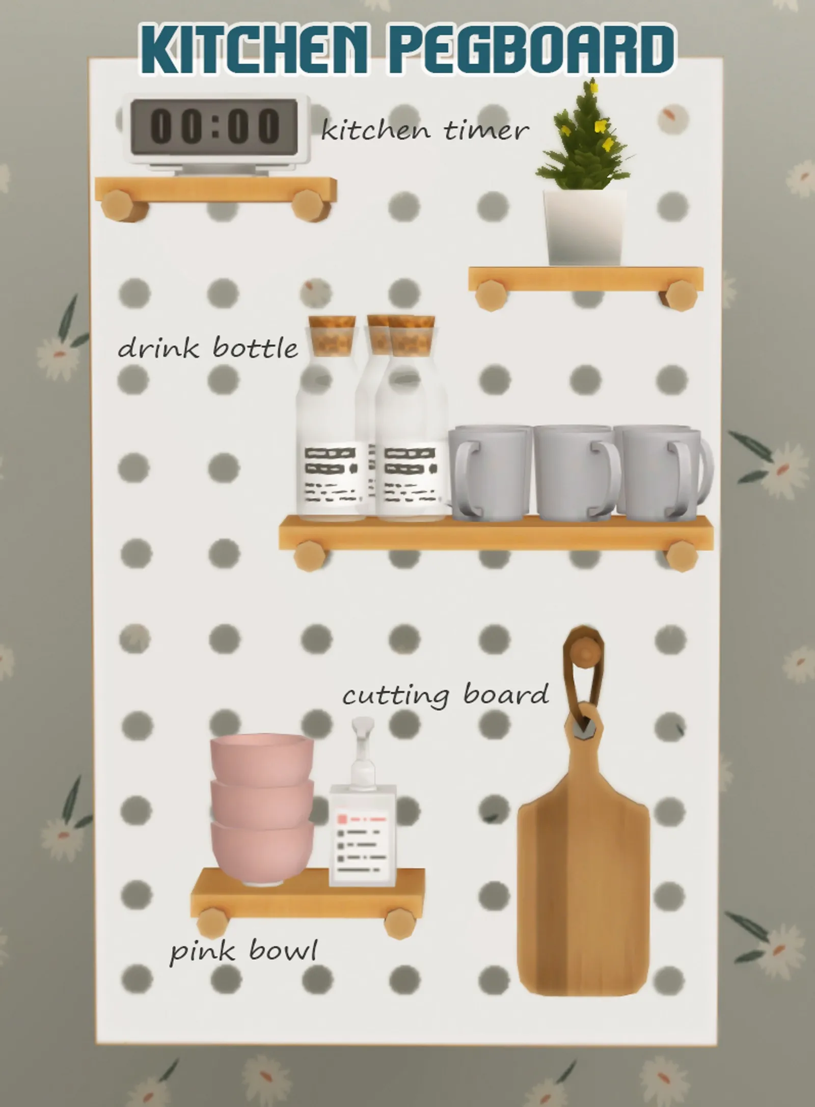 kitchen pegboard