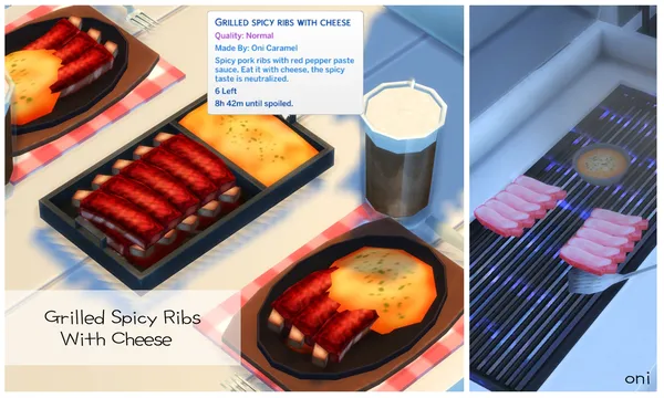 March 2022 Recipe_Grilled spicy ribs with cheese