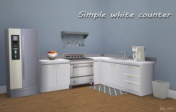 [Counter] Simple white counter