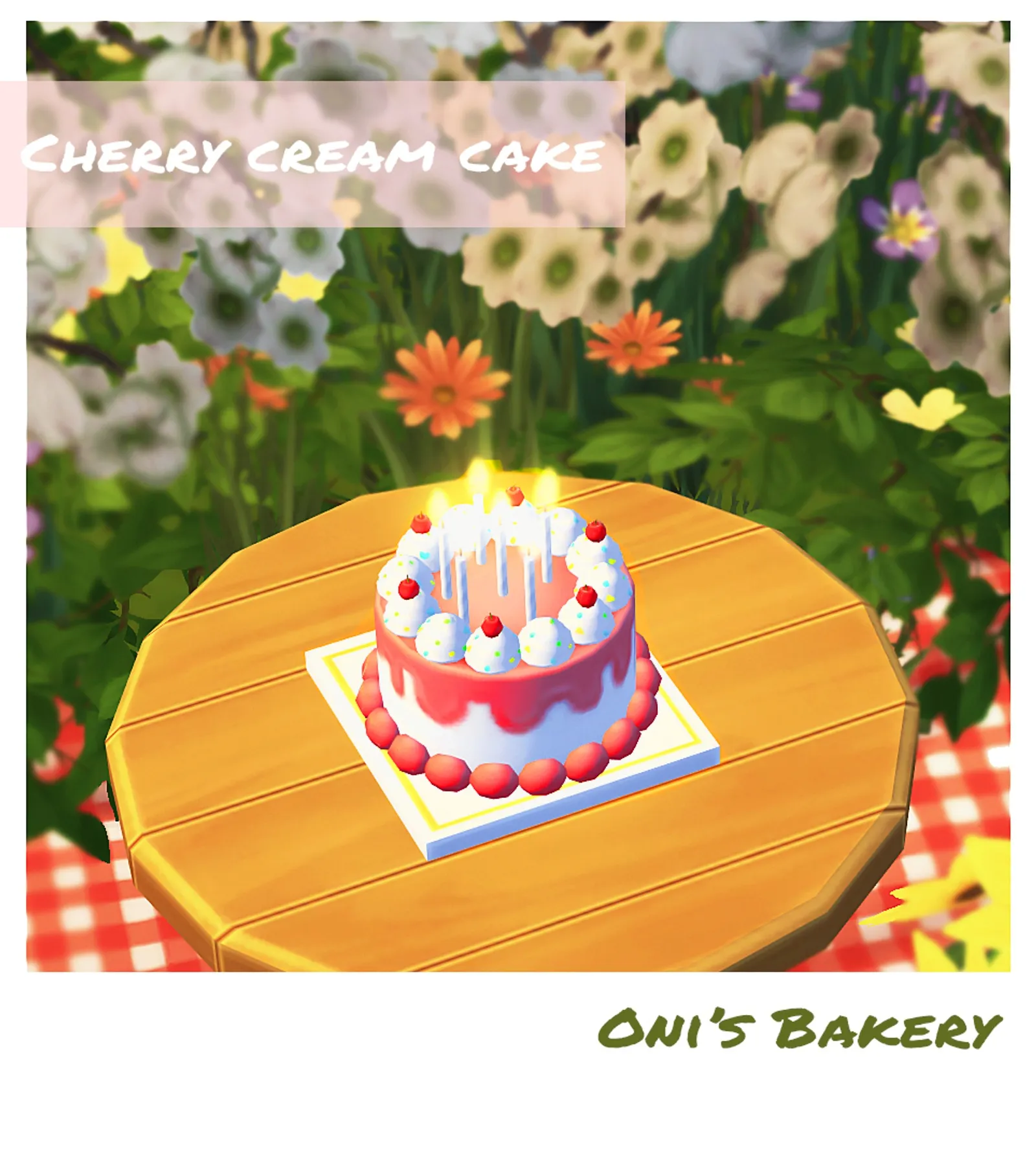 Cherry Cream Cake