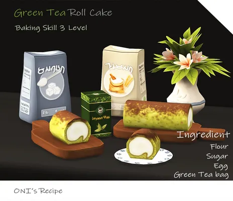 Lemon Pound Cake, Green Tea Roll Cake