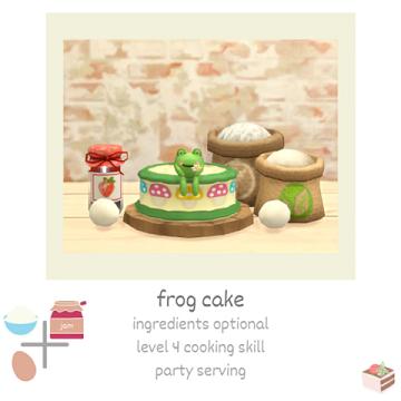 frog themed cake