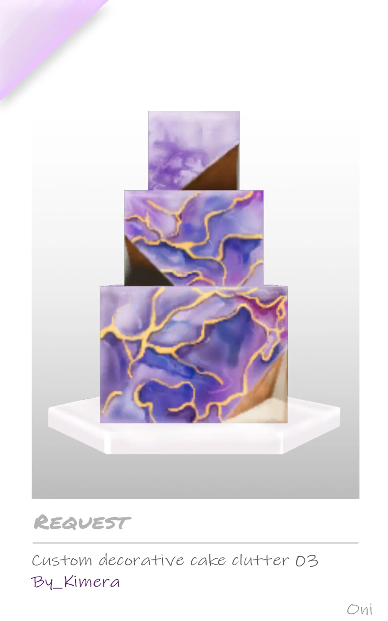 Custom decorative cake03 _Request by Kimera