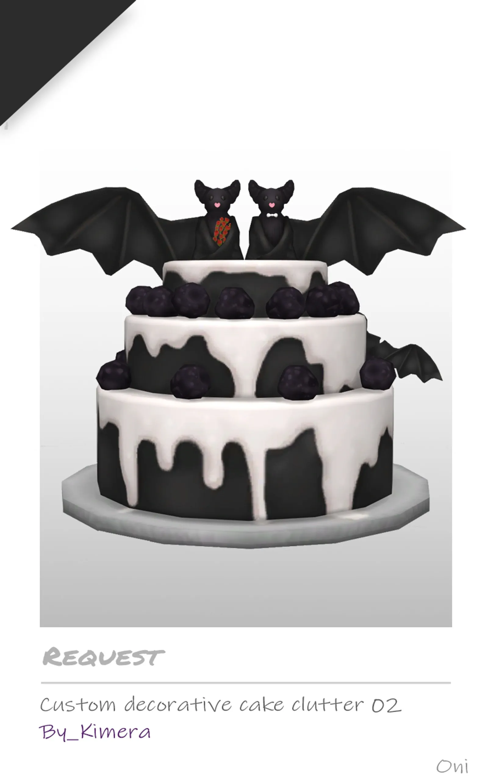Custom decorative cake02 _Request by Kimera
