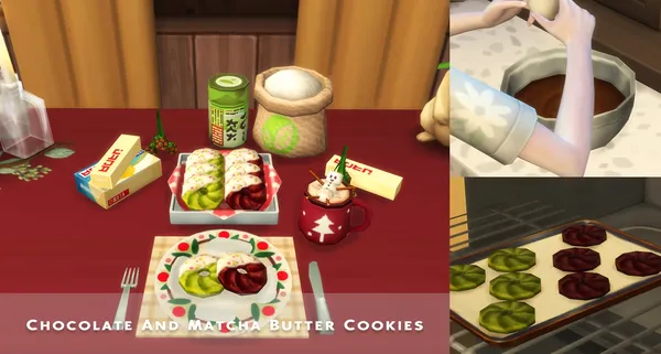 December 2023 Recipe_Chocolate And Matcha Butter Cookies