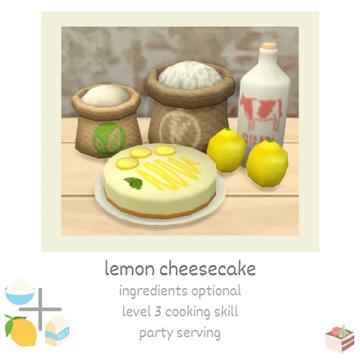 lemon cheesecake