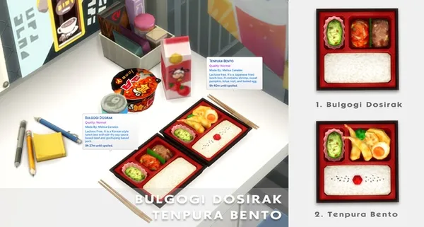 Bulgogi Dosirak And Tenpura Bento