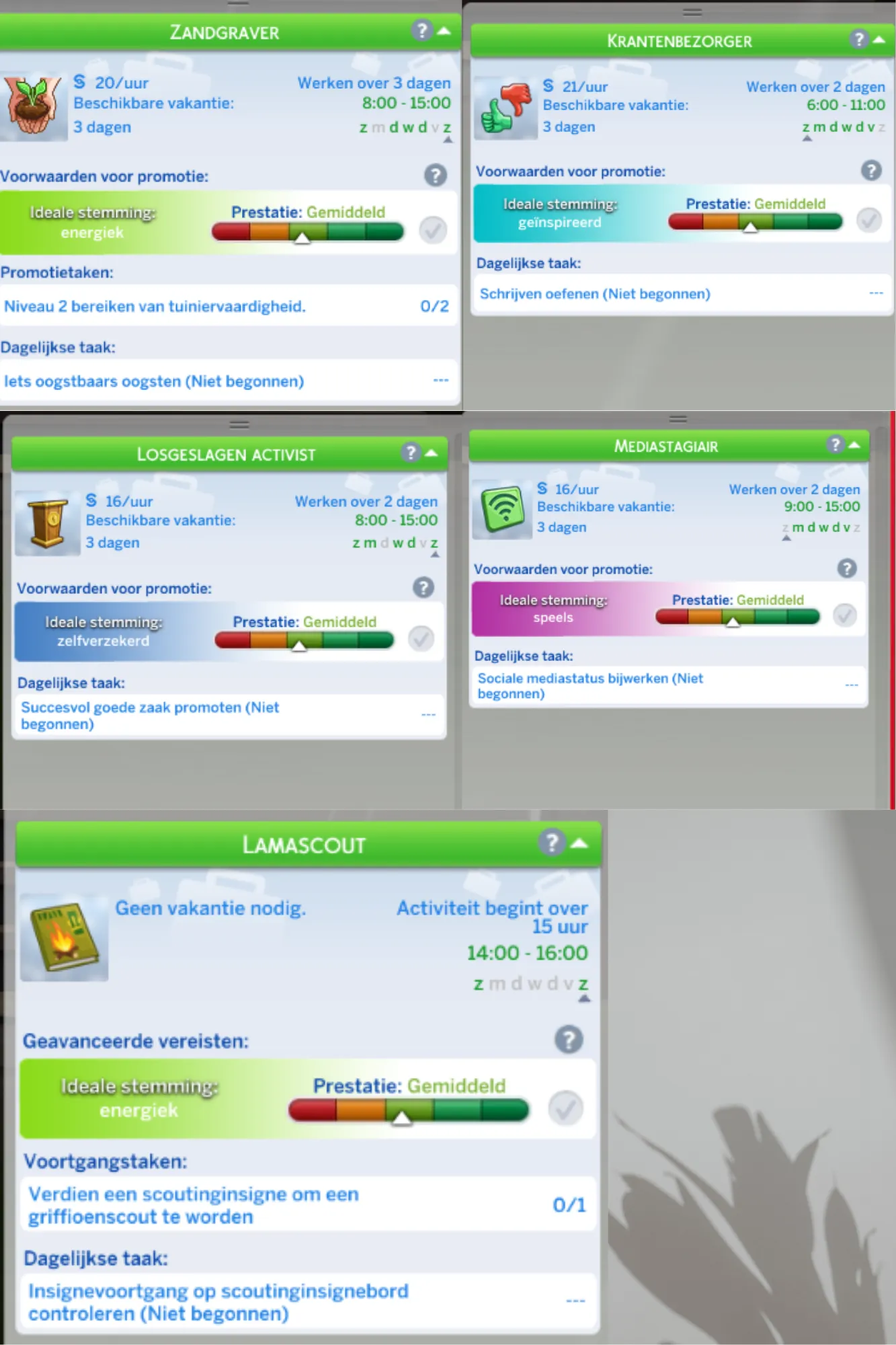 Re-enable Ideal Emotion for City Living and Seasons Careers and afterschool activity