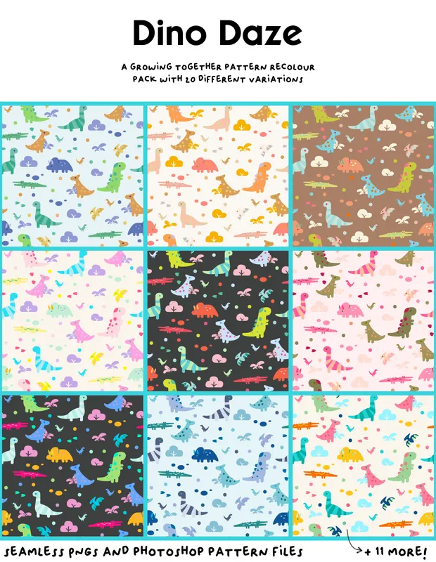 Dino Daze Patterns