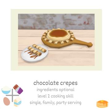 chocolate crepes 🥞