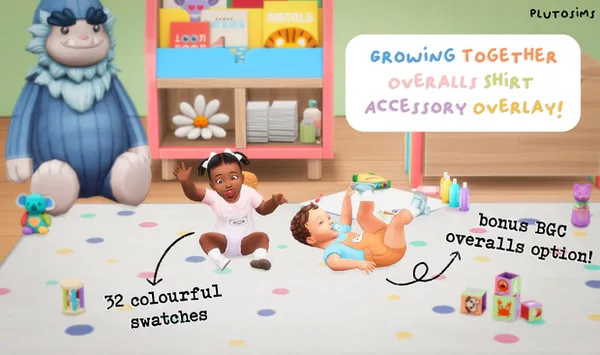 Growing Together Overalls Shirt Overlay