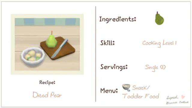 Diced Pear