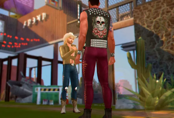 Post Apocalypse (male leather pants)