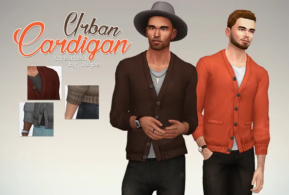 Urban Cardigan for the Sims 4.