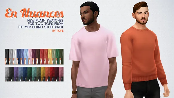 En Nuances - New swatches for two tops from the Moschino SP