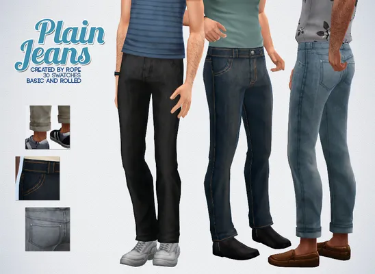 Plain Jeans for the Sims 4