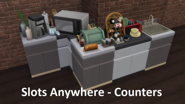 Slots Anywhere - Counters (Big Appliance and Sink Slot Improvement!)