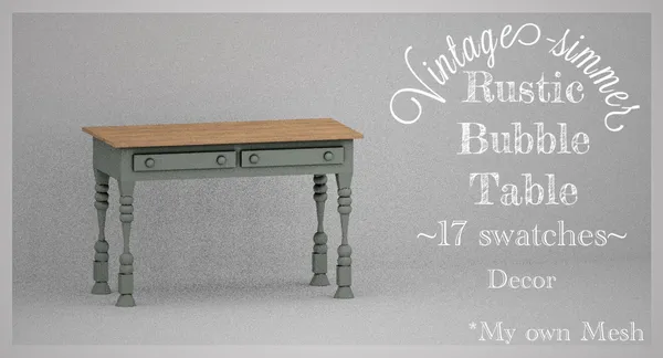 ???Rustic Bubble Table ???