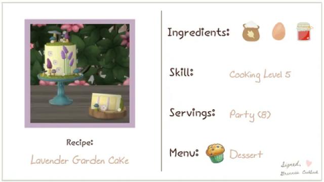 Lavender Garden Cake