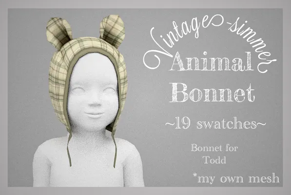 ˗ˏˋAnimal Bonnet ˎˊ˗ Public realase: January 2