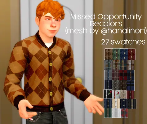 Missed Opportunity Recolors (mesh by @hanalinori)