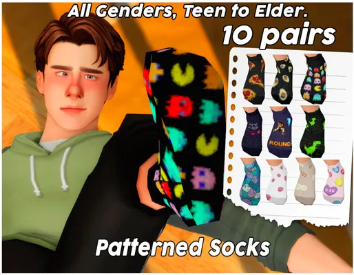Patterned socks