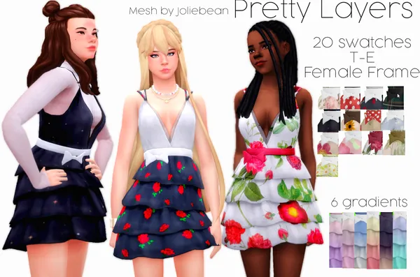 Pretty Layers (Joliebean Santa Dress Recolor)