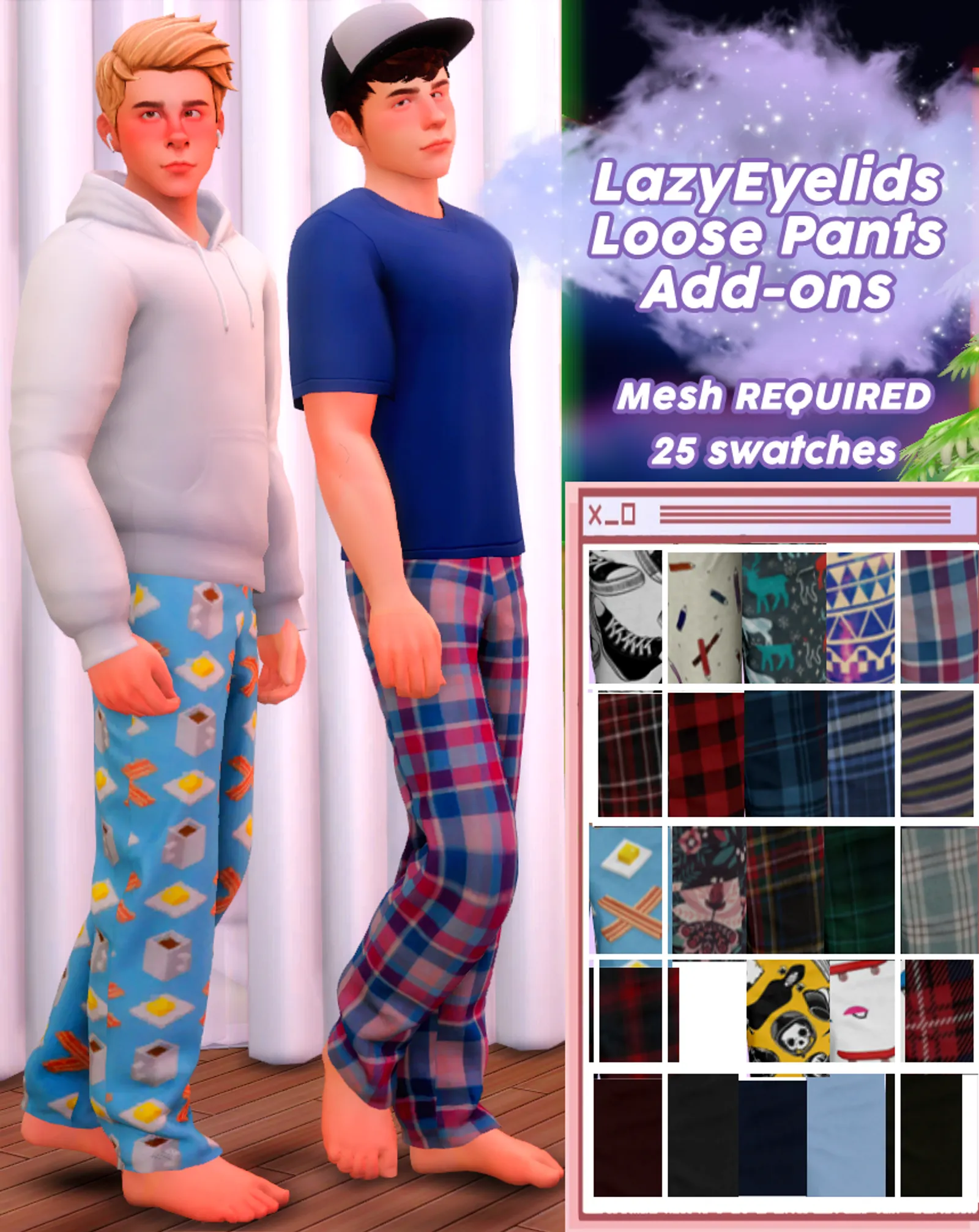 LazyEyelids Loose Pants add-ons.