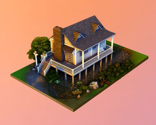 the lakeside cabin starter // no cc