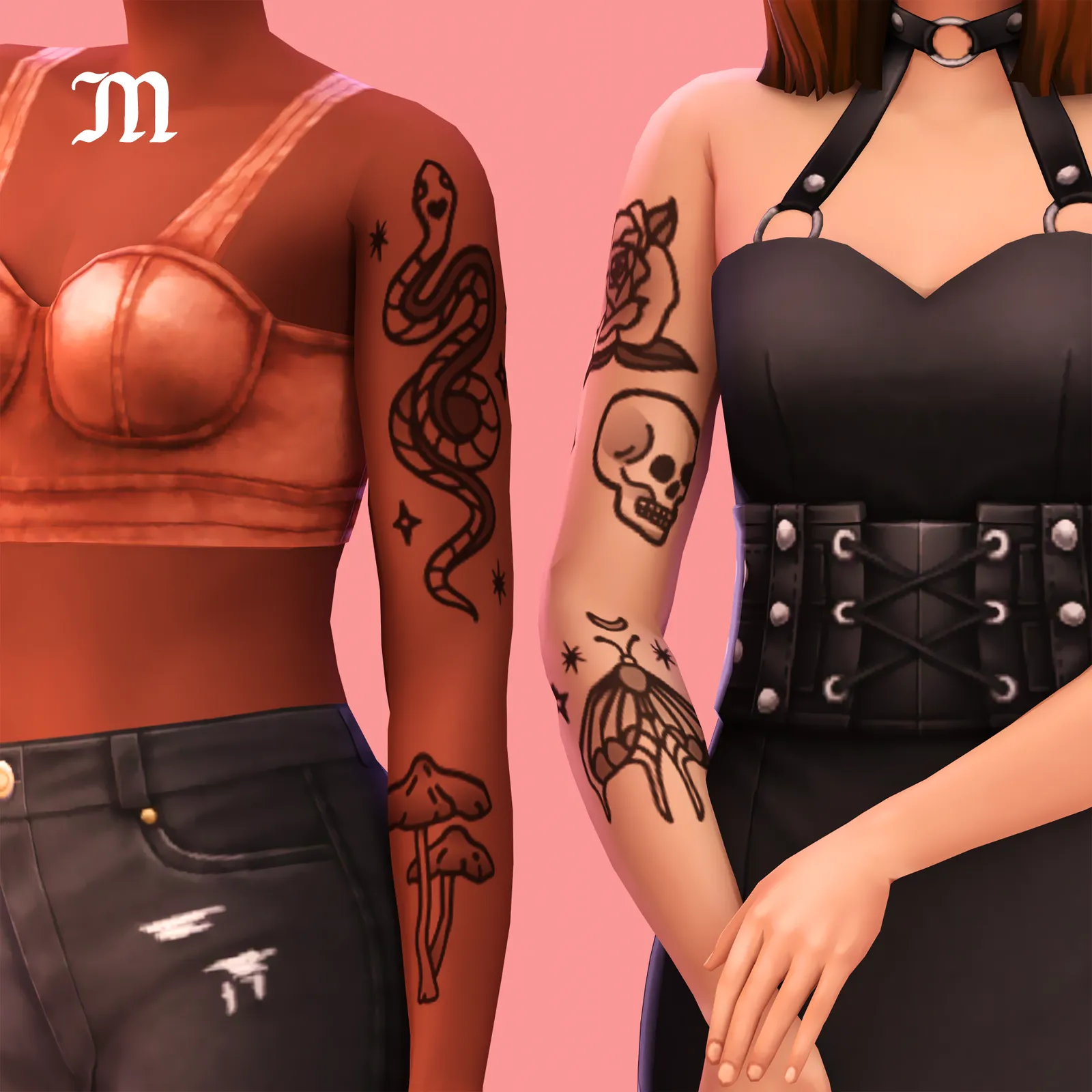 Homemade Tattoos - Maxis Match tattoos