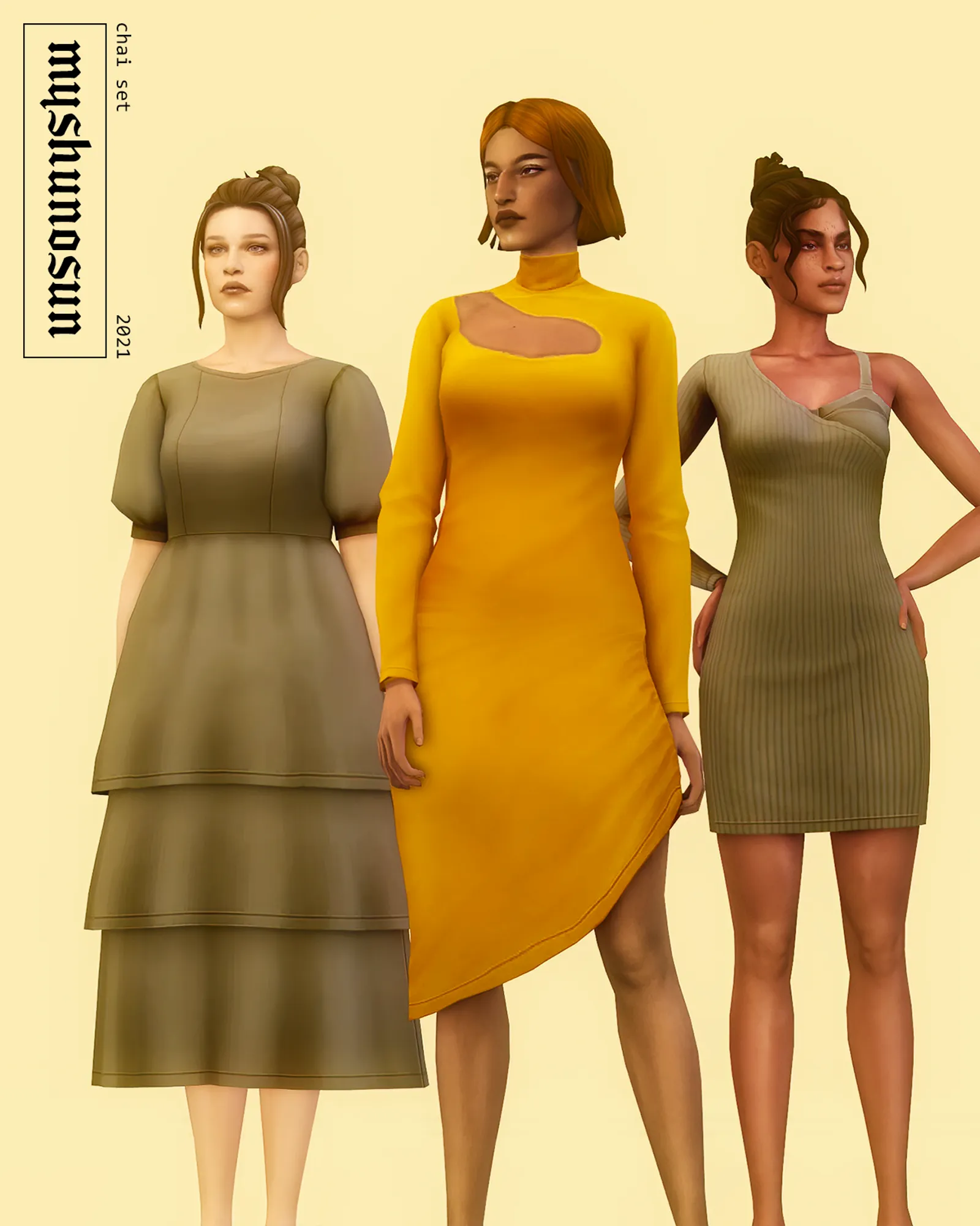 chai set // 3 dresses