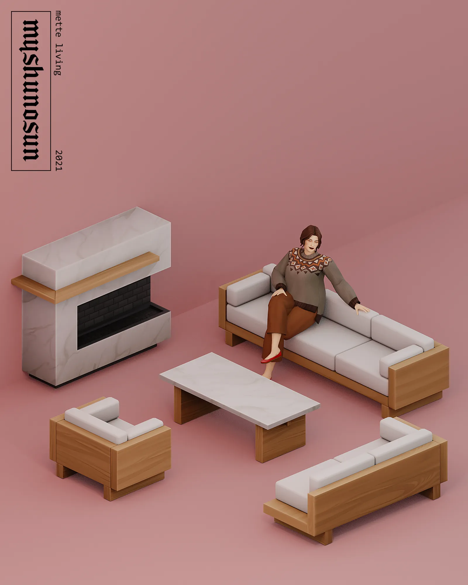 Mette living // 6 items