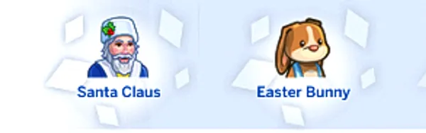 Santa & Easter Bunny Text Overrides