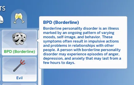 Borderline Personality Disorder Trait