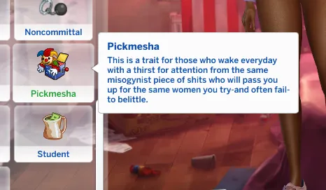 Pickmesha Trait