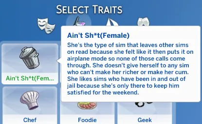 Ain’t Sh*t(Female) Trait