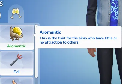 [Requested]Aromantic trait